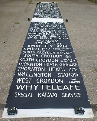 London Transport Croydon Tc Garage Bus Destination Blind 19 5 82 • £225