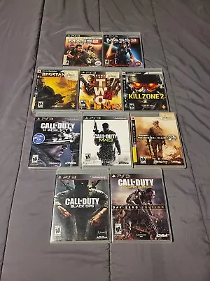 Call Of Duty Bundle Lot Of 10 Ps3 Playstation 3 Games Mass Effect • $40