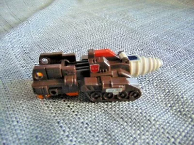 Vtg Brown 1987 Transformers Action Figure Nosecone Combiner Wars Drill Tank • $16.99