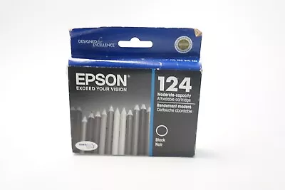 EPSON 124 Black Ink Cartridge Packet New Unused Unopened Exp 09/2014 • $11.99