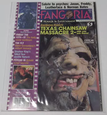 Fangoria Horror Magazine #57 1986 Texas Chainsaw Massacre 2 Aliens Psycho 3 • $30