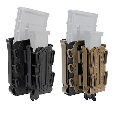 Tactical Molle Magazine Pouch 5.56 7.62 9mmPistol Rifle Double Single Mag Holder • $9.49
