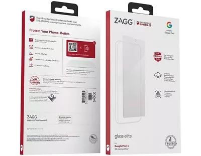 Zagg Glass Elite Screen Protector For Google Pixel 6 5G Invisible Shield • $0.99