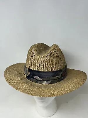 Chi Chi Rodriguez  Hat  - Straw Fedora Golf Sun - One Size Made In USA • $27.95