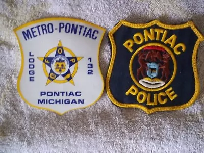 NOS Vintage Collectible Patch  POLICE PONTIAC MI - Original 1976 MINT • $12.99