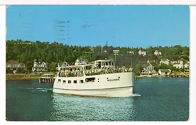 1960 - MV MOHAWK Arnold Transit Co. St. Ignace - Mackinac Island MI Postcard • $5.75