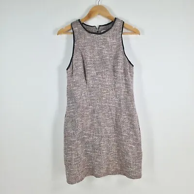 Viktoria Woods Womens Dress Size Aus 10 Tweed Pencil Sleeveless Zip004696 • $34.95