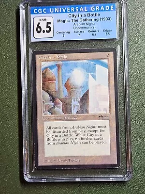 City In A Bottle Arabian Nights CGC 6.5 MTG Magic The Gathering • $294.68