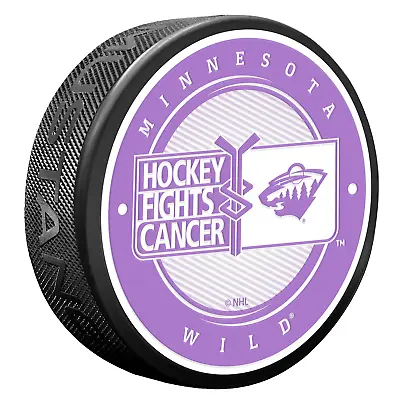 Minnesota Wild Puck - Hockey Fights Cancer • $14.99