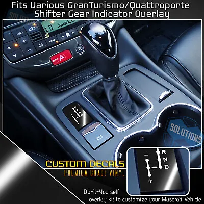 For Maserati Granturismo Quattroporte Shifter Gear Indicator Decal Glossy Vinyl • $18.70