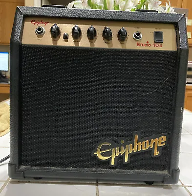 Epiphone Studio 10s 19 Watt Practice Electric Guitar Travel/ Beginner Amp Works • $22