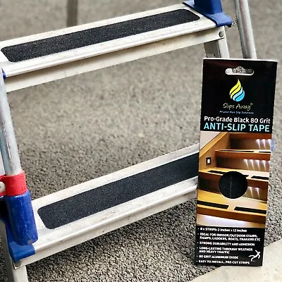 £6.99 • Buy Non Slip Safety Tape Abrasive Anti Skid For Wooden Aluminium Loft Ladder Steps