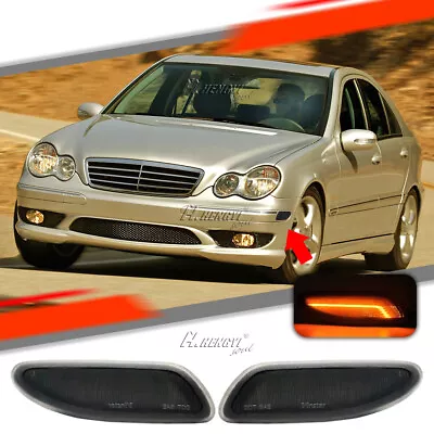 LED Side Marker Light Amber For 01-07 Mercedes C Class W203 C230 C240 C280 C320 • $28.49