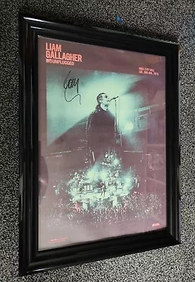 Liam Gallagher Signed Mtv Unplugged Poster Framed • £350