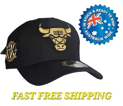 Chicago Bulls Nba New Era 9forty Black & Gold Snapback Cap Hat La Ny Nfl Mbl • $36.95