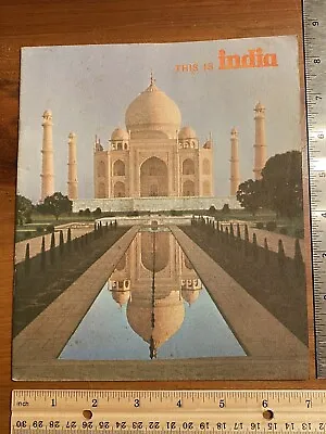 Vintage 1972 This Is India Brochure Map Pictorial Tourist Travel Guide 28 Pages • $9.99