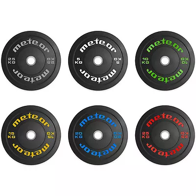 $49.95 • Buy METEOR Rubber Bumper Plate,50mm Olympic Plate,Weightlifting Plate, Weight Plate