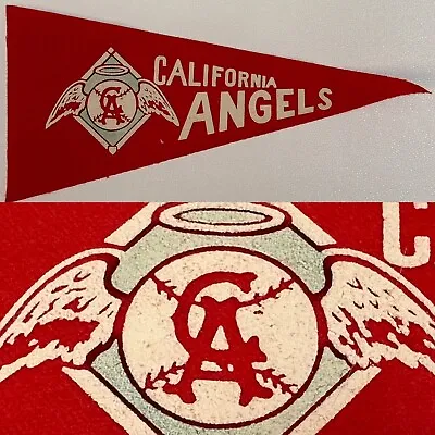 1960's California Angels Los Angeles Mini Pennant Mlb Baseball 4x9 Inch Rare • $24.95