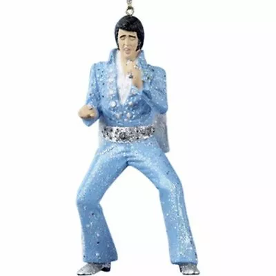 Elvis Presley Christmas Ornament Blue Suit Resin • $14.99