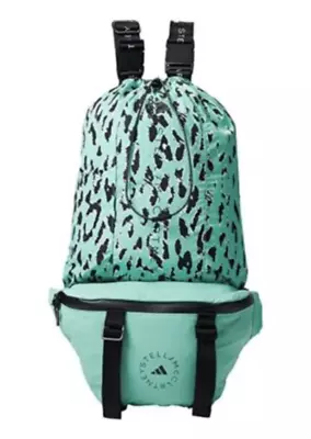 Adidas By Stella McCartney Bag Waist Bum Convertible Fanny Waist Green Black New • $59.99