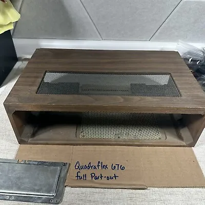 Quadraflex 767 Stereo Receiver Part-Out Wood Enclosure Box Frame Cover • $30