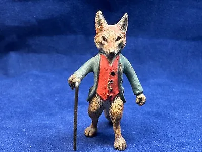 Antique Vienna Bronze Beatrix Potter Peter Rabbit Figure Mr. Tod The Fox  1930 • $215