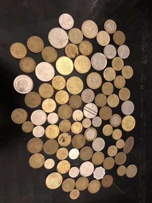 £4.99 • Buy Mixed Job Lot Of Old Coins, Foreign Coins, Amusement/arcade Tokens