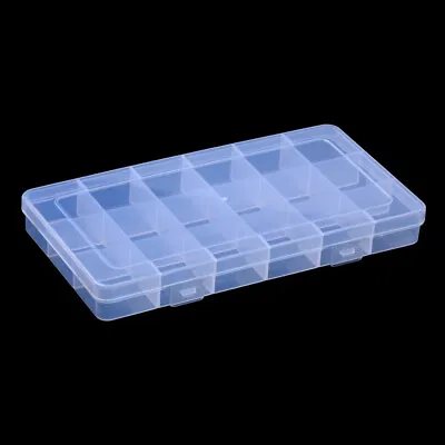 £1.95 • Buy ❤ 18 Compartment Storage Box Jewellery Making Bead Case Container Plastic 19cm❤