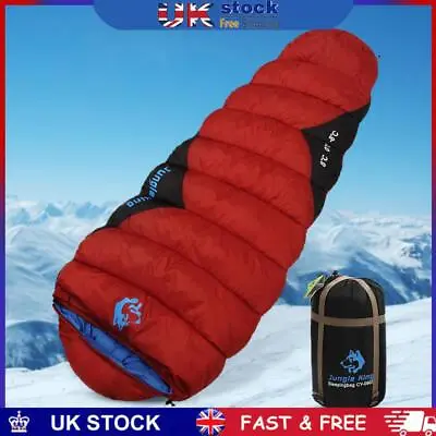 Mummy Sleeping Bags Cotton Sleeping Bag Camping Outdoor Equipment (Red) • £33.69