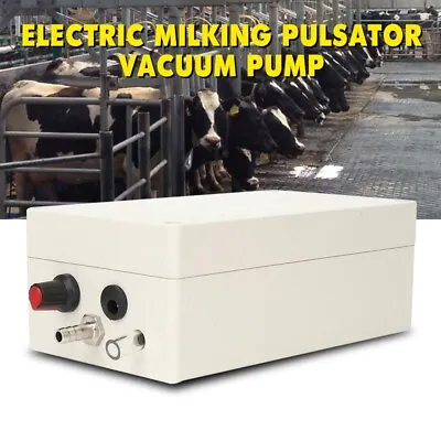 Electric Milking Pulsator Vacuum Pump Air Cow Milking Machine Milker Goat US • $37.99