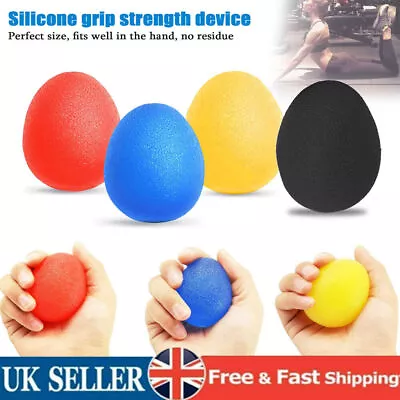 Hand Exercise Ball Anti Stress Relief Hand Grip Strengthener Finger Therapy Ball • £9.98