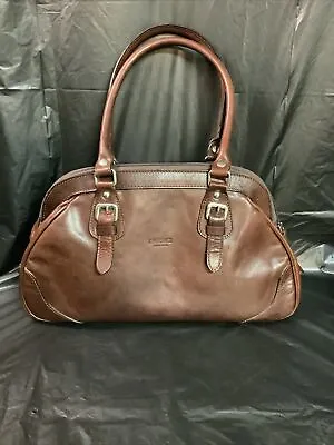 I Medici Firenze Brown Leather Handbag 15” X 9” • $30