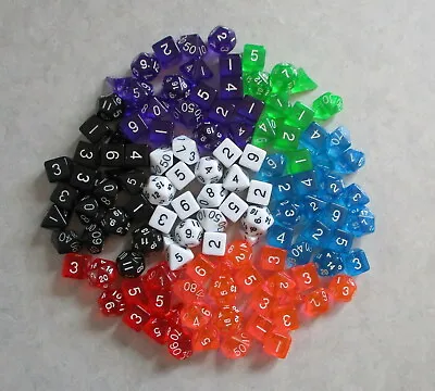 6x Sets Of 7 +3d6 NEW RPG Dice: Over 1/2 A Pound! Bulk Assorted Die Lot. • $17.09