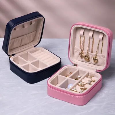 Portable Jewellery Box Organizer Travel Boxes Jewelry Ornaments Storage Case UK • £4.85