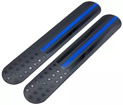 6  X 1  Aluminum Thin Blue Line Flag Decal Sticker Emblem Dimension (2 Pieces) • $7.64