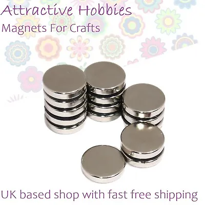 Small Strong Magnet Discs 2-10 Mm Tiny Rare Earth Disk Magnets DIY Craft Fridge • £3.29