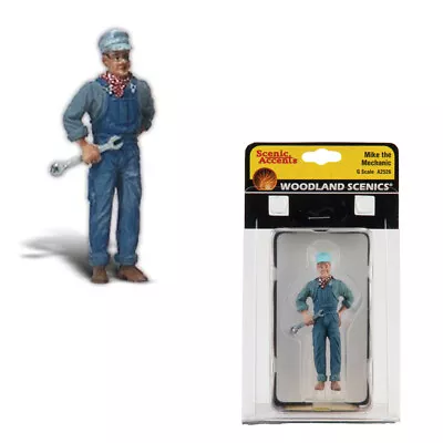 Woodland Scenics A2526 Mike The Mechanic Train Figures - G Scale • $19.99