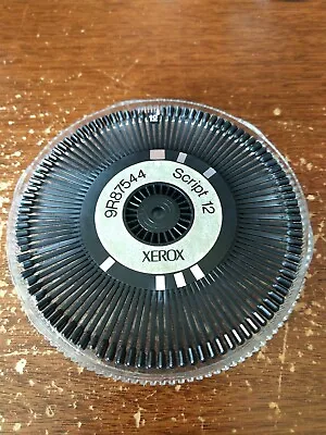 Xerox Memorywriter 60 Series Printwheel Script 12 9r87544 • $12.99