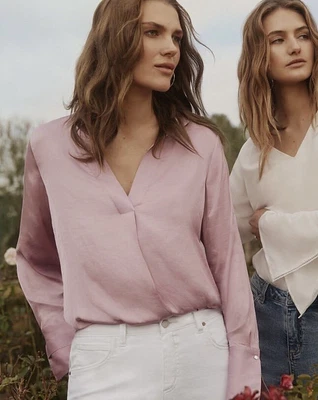 $21 • Buy Witchery Layer Cuff Shirt Size 6
