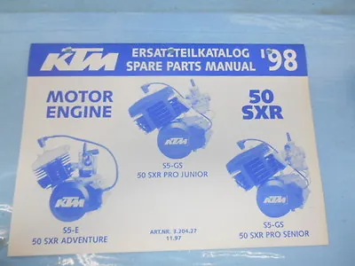 1998 KTM 50 SXR Adventure Pro Junior Senior Engine Spare Parts Manual 320427 • $12.94