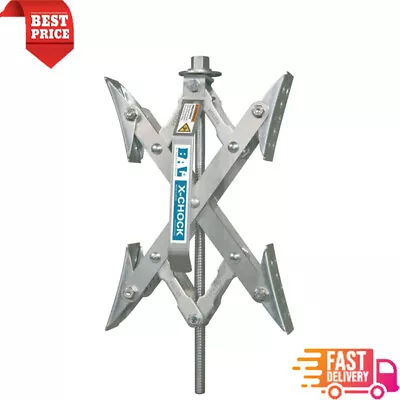 $49.40 • Buy X-Chock Tire Locking Chock Wheel Stabilizer Trailers RV W/Ratchet Wrench Silvery