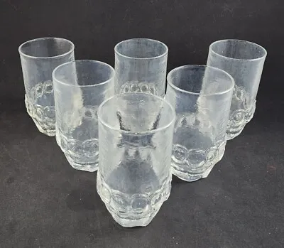 Tiffin Franciscan Madeira Clear Vintage Flat Tumbler Drinking Glass 5.5  X 6 • $55.25