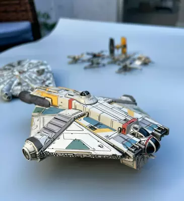 Game Lot  X-wing Miniatures Ghost Millennium Falcon Cards Highbridge. • $300