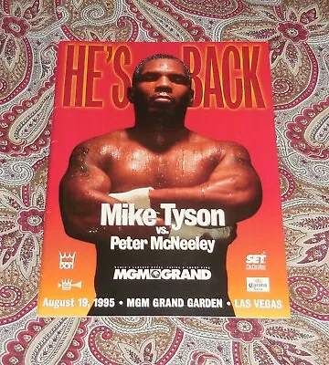 MIKE TYSON VS PETER McNEELEY MGM GRAND AUGUST 19TH 1995 - LOOK! • $79.99