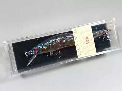 Megabass Vision 110 OneTen == GG DEADLY BLACK ILLUSION 2001 = Straight Eyes • $59.95