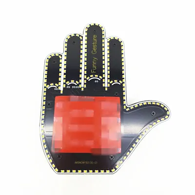 Car Finger Gesture Neon Signs Rear Windshield LED Warning Brake Wireless Remote • $31.40