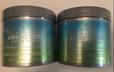 2  Bottles Of Mannatech Advanced Ambrotose 120g Powder.  • $243.99