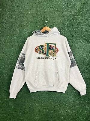Vintage 90s San Francisco Hoodie Men's M Sweatshirt USA California Tourist • $18.88