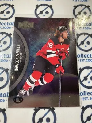 2021/22 Skybox NHL Metal Universe Base Dawson Mercer #188 Devils Alt Jsy • $3.95