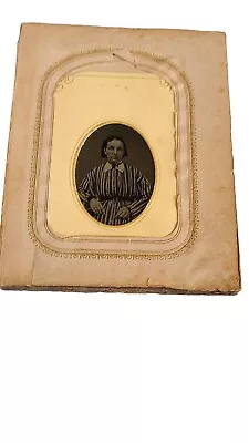 Antique Partial Photo Album With 7 Tintypes Mother Brothers Baby • $35.90